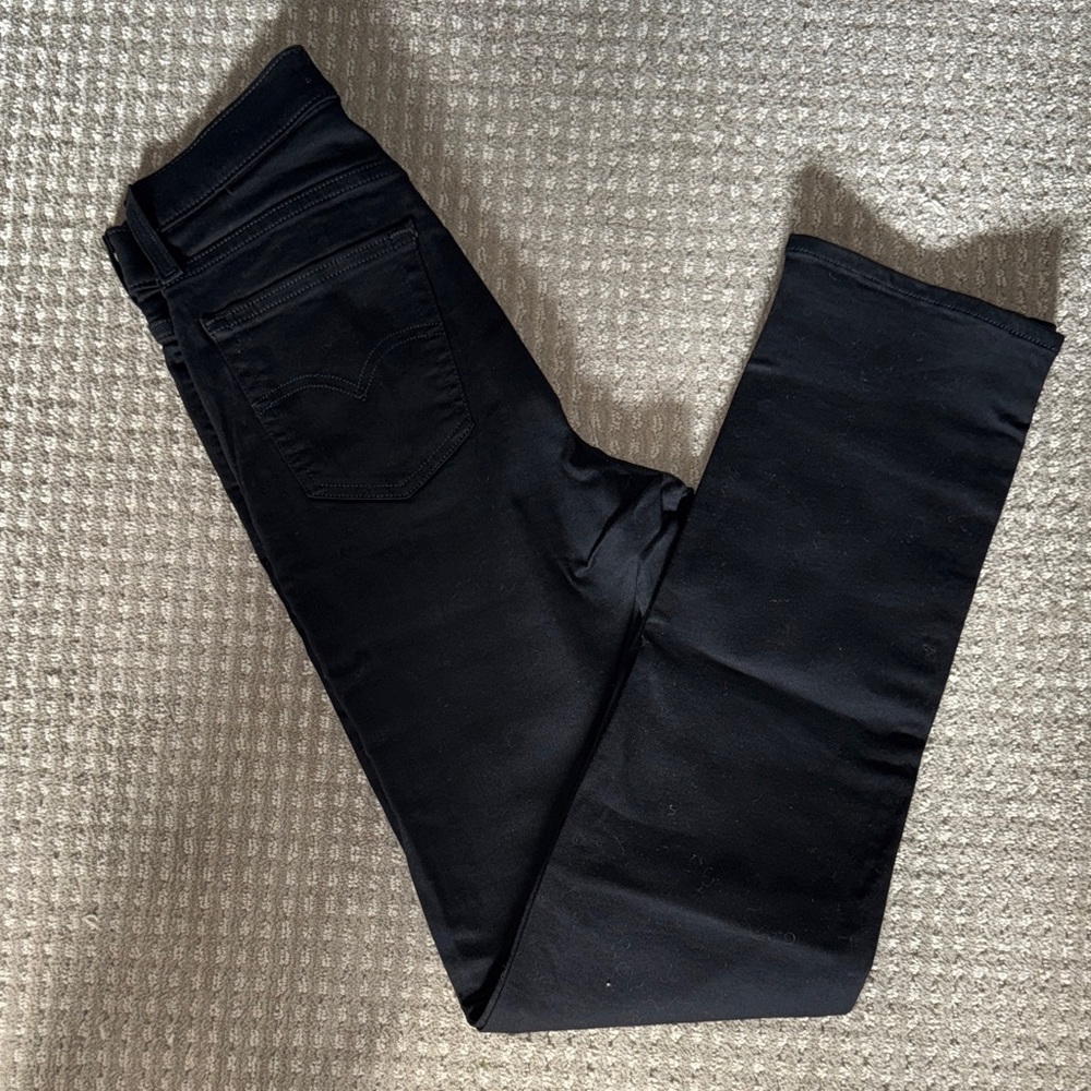 Levi's Black High Rise Slim Jeans